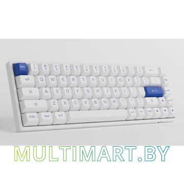 Клавиатура Akko 3068B Plus White & Blue (Akko CS Jelly Pink) картинка 5